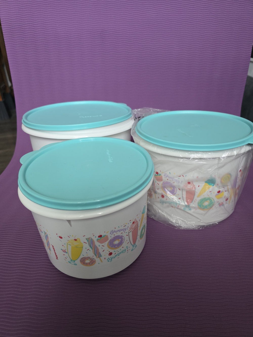Tupperware Sweets & Treats Stacking Canister Set of 3
